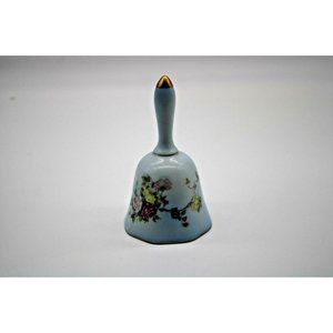 Vintage Nippon Hand Painted Decorative Collectable Rose Motif Porcelain Bell